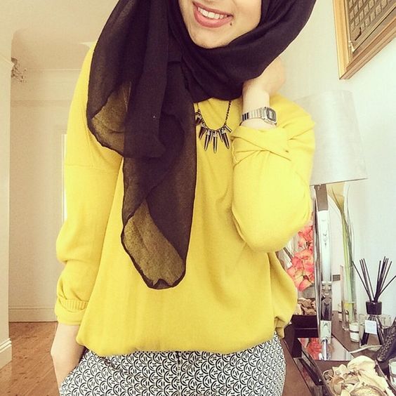 الأصفر لاناقة الربيع حجاب3