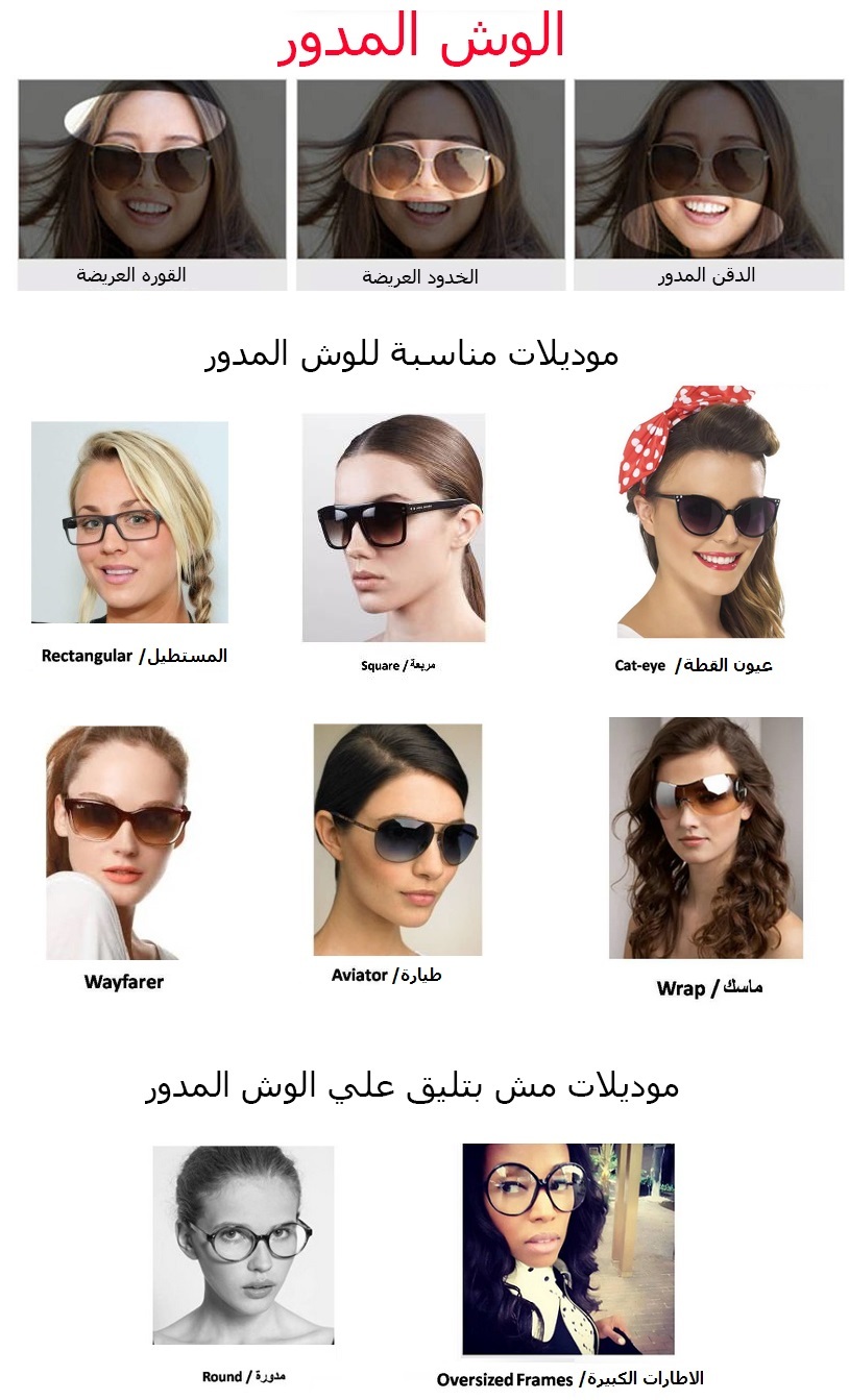 موديلات للوش المدور