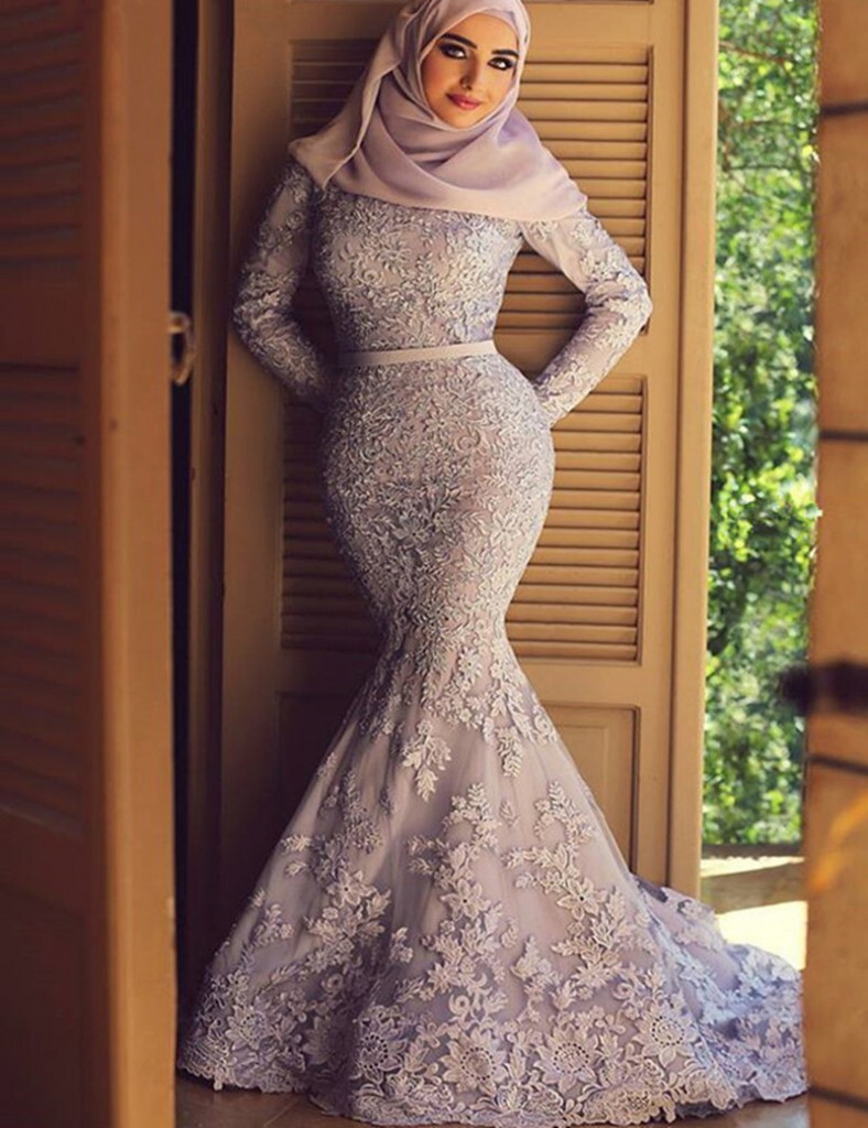فساتين سهرة للمحجبات 12