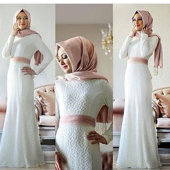 فساتين سهرة للمحجبات 18
