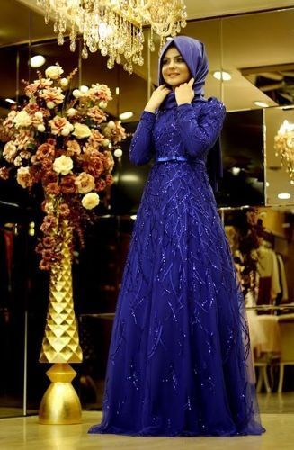 فساتين سهرة للمحجبات 20