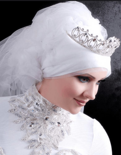 لفة طرحة العروسة المحجبة 3