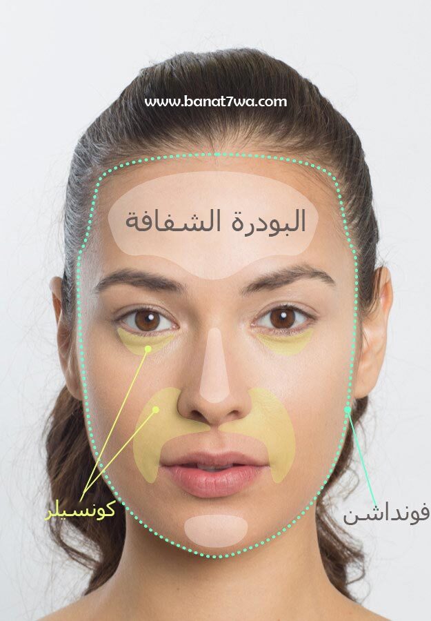 البودرة – والكونسيلر – وكريم الاساس