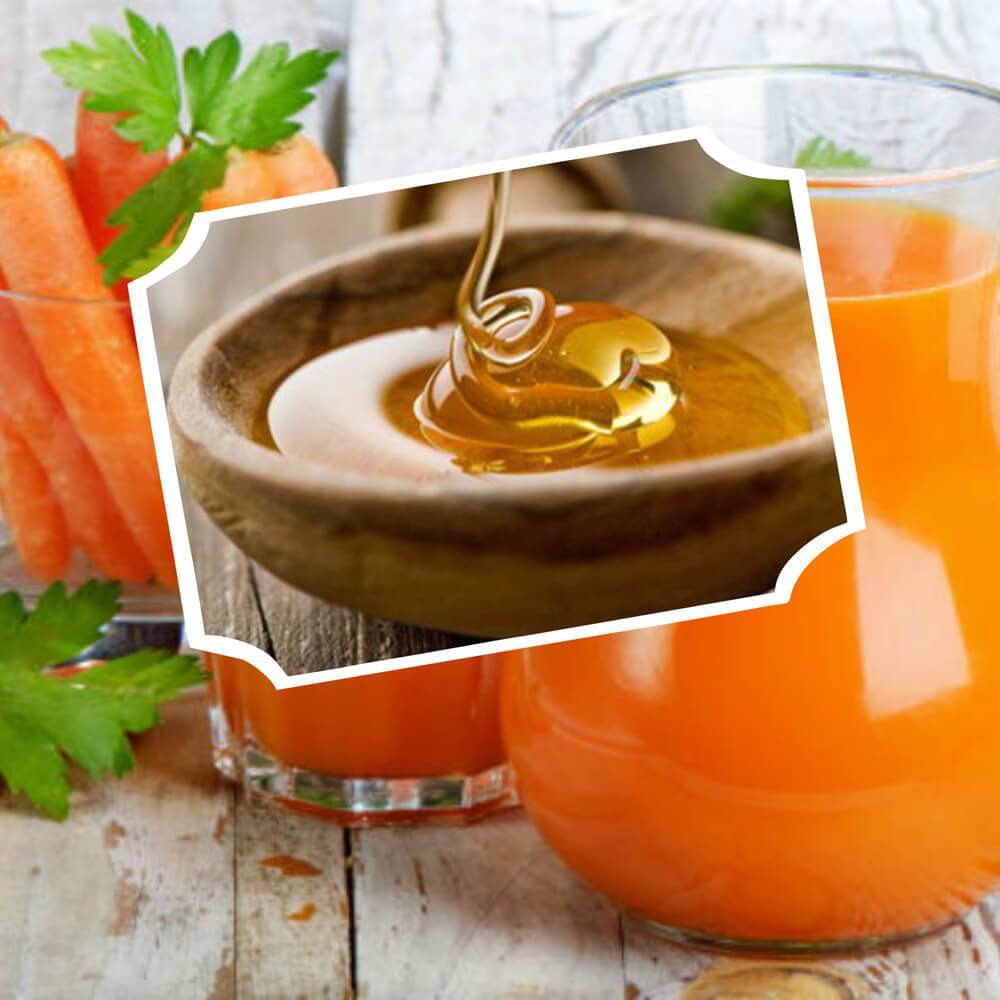 العسل وعصير الجزر
