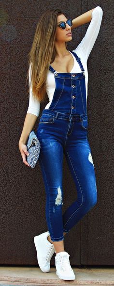 Denim Overalls