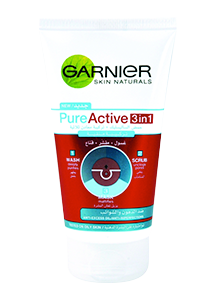 منظف 3 في 1 Pure Active Wash, Scrub & Mask