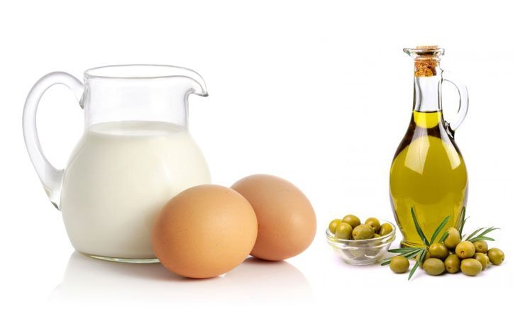 ماسك زيت الزيتون والبيض