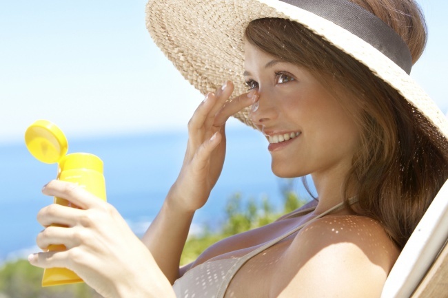 استخدام كمية قليلة من الـsun block