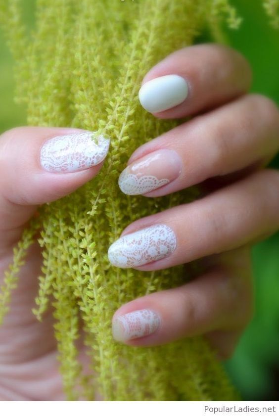 موضة المانيكير lace 5