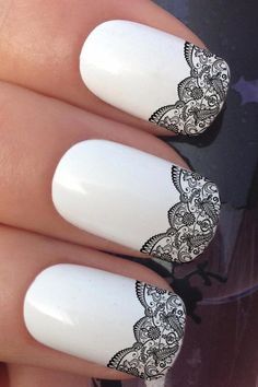 موضة المانيكير lace 6