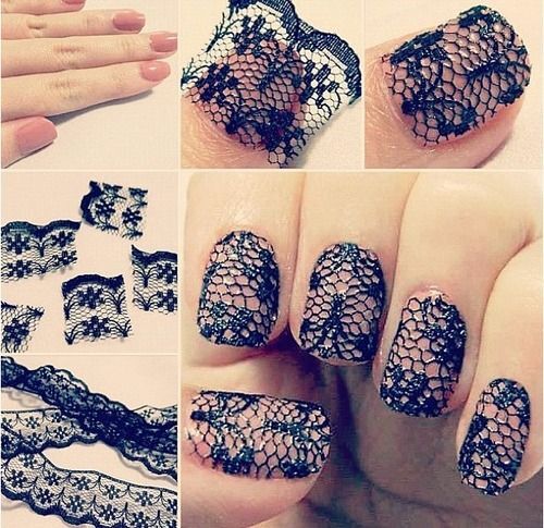 موضة المانيكير lace 4