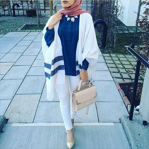 موضة الحجاب بالوان دافية 8