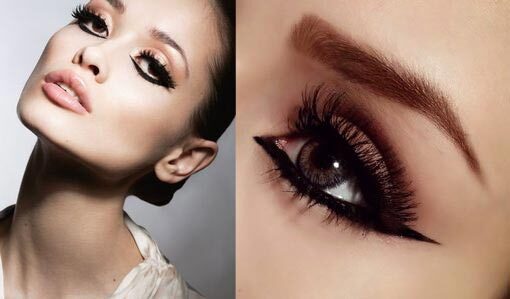 ازاى تعملى رسمة ايلاينر الـ cat eye المعكوسة  بالصور و الفيديو