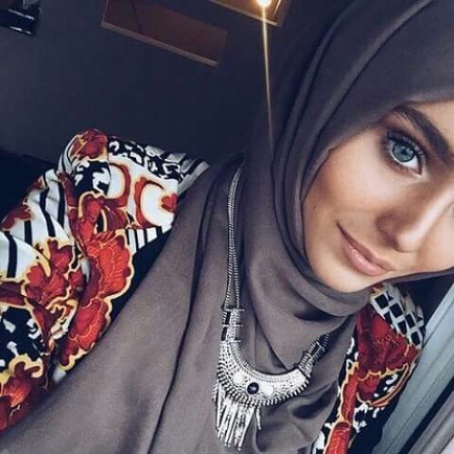 necklace مع الحجاب. 7