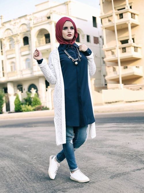 موضة المحجبات لشتاء 2017 14