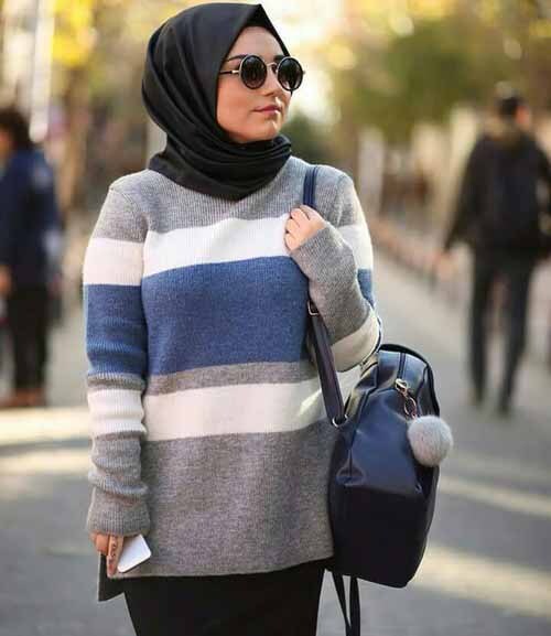 افكار ستايلات للمحجبات 8