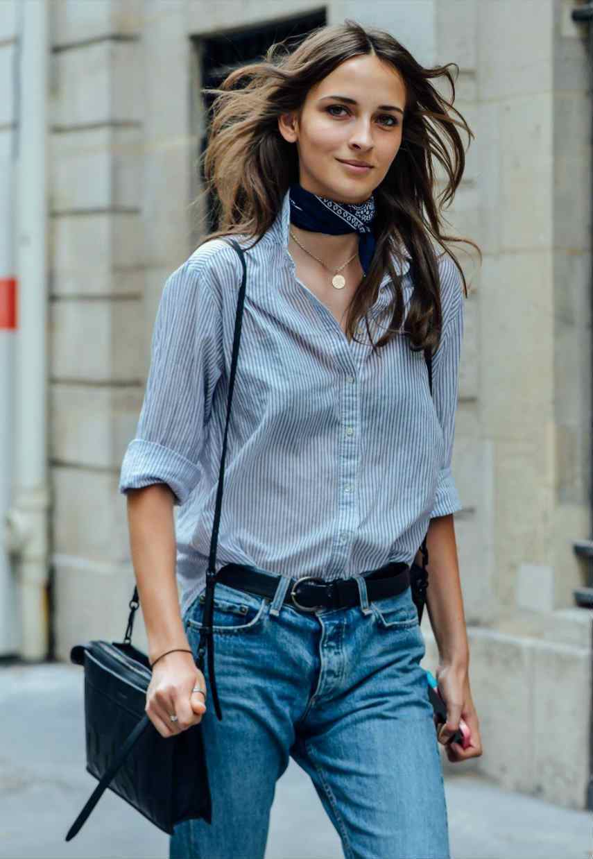 جربى الـ choker مع السكارف
