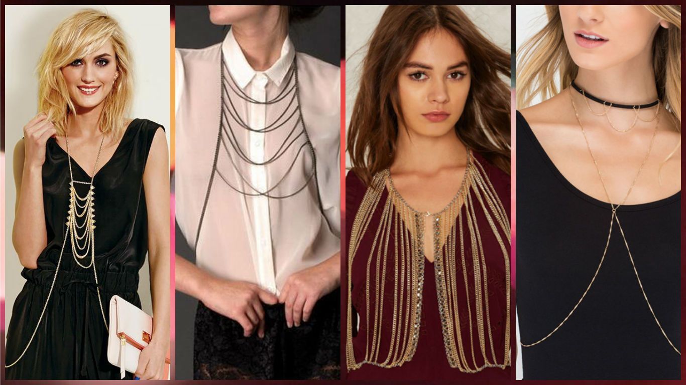 موضة اكسسوارات الـ body chain وستايلاتها المختلفة