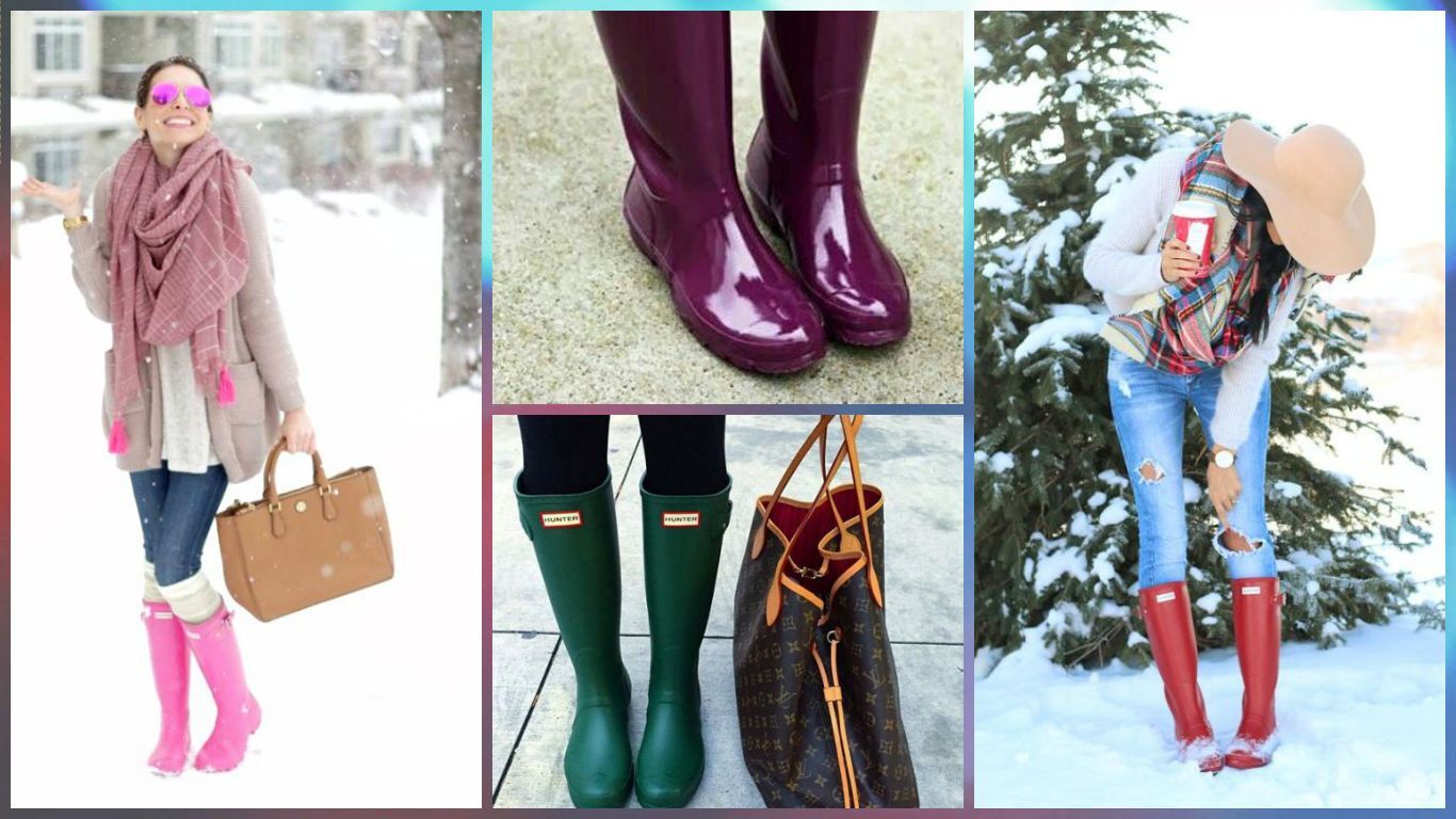موضة الـ hunter rain boots وازاى تلبسيها
