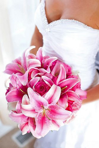 single bloom wedding bouquets miller miller photography