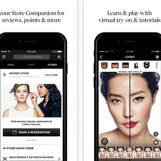 ابليكيشن sephora makeup beauty app