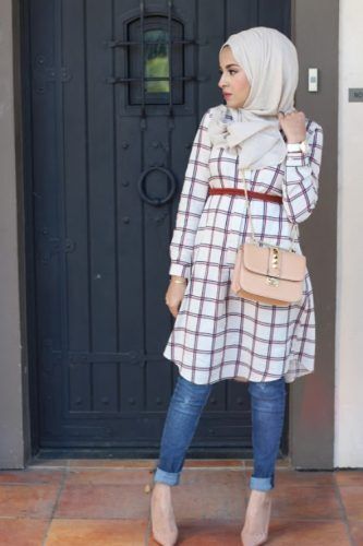 ازاي تلبسي ال Shirt Dress مع الحجاب 5
