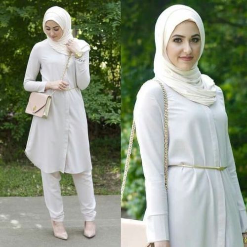 ازاي تلبسي ال shirt dress مع الحجاب 11
