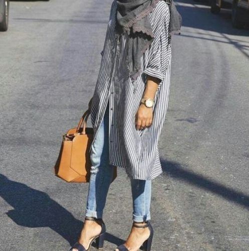 ازاي تلبسي ال shirt dress مع الحجاب 13