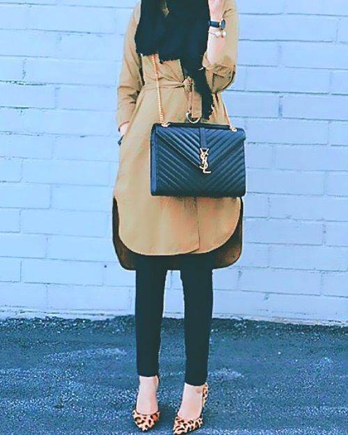 ازاي تلبسي ال shirt dress مع الحجاب 27