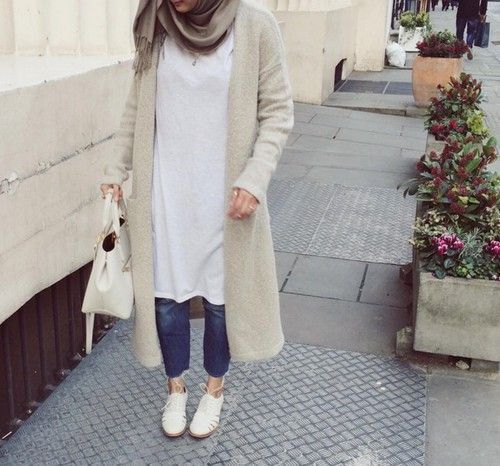 ازاي تلبسي ال shirt dress مع الحجاب 29