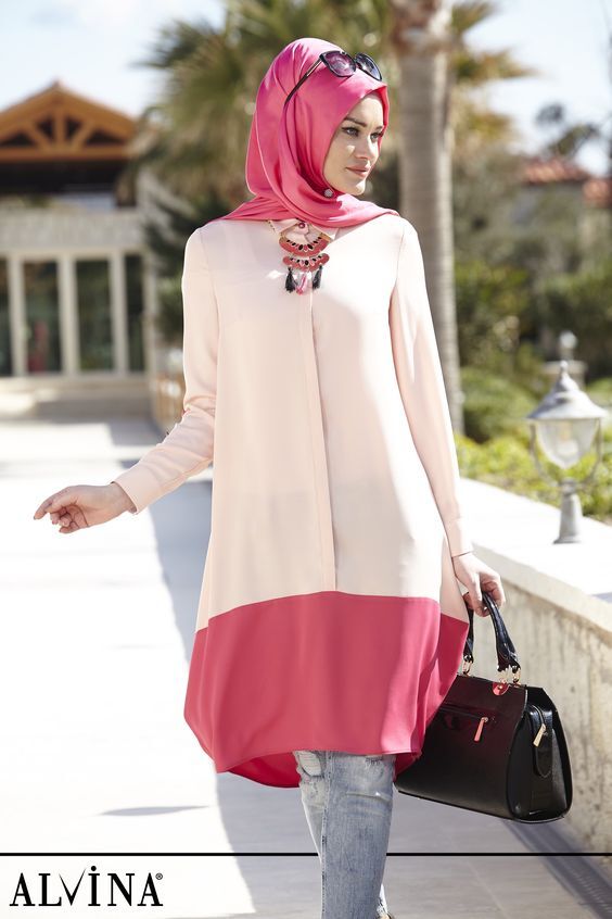 ازاي تلبسي ال shirt dress مع الحجاب 34