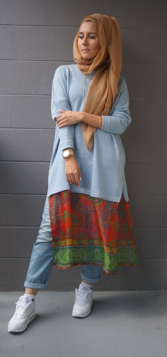 ازاي تلبسي ال shirt dress مع الحجاب 39
