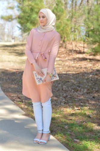 ازاي تلبسي ال Shirt Dress مع الحجاب 2