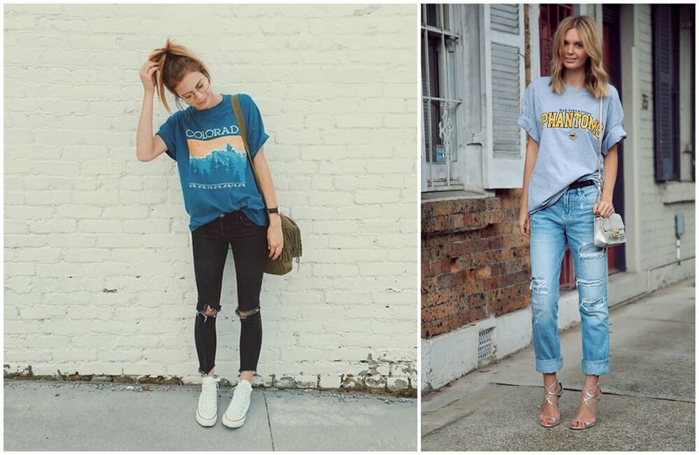 ازاي تلبسي الOversized shirts والOversized T-Shirts بطريقة انيقة 8