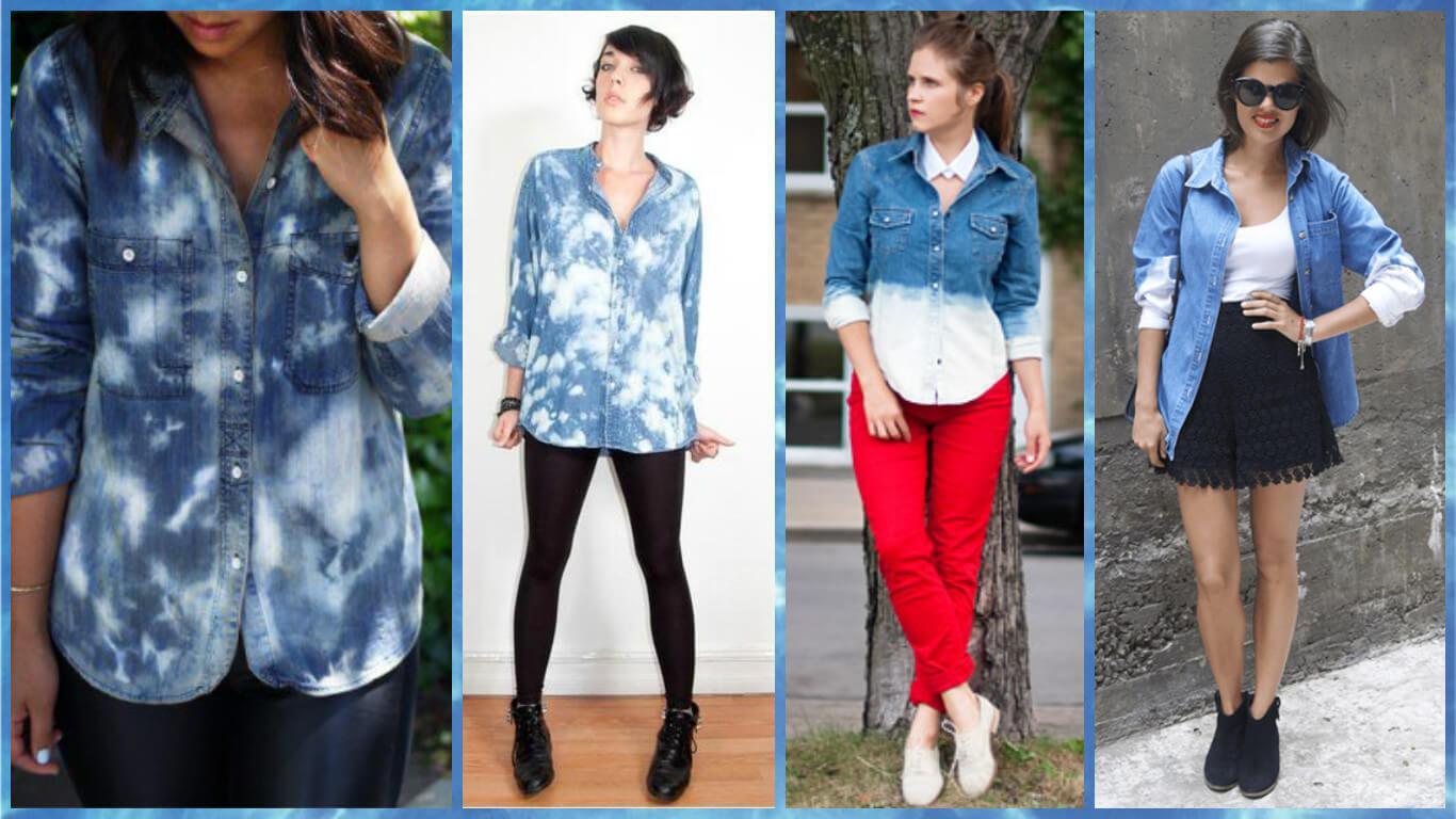 اعملي الـBleach Denim Shirt بطريقة سهلة .. وشوفي افكار ازاي تلبسيه