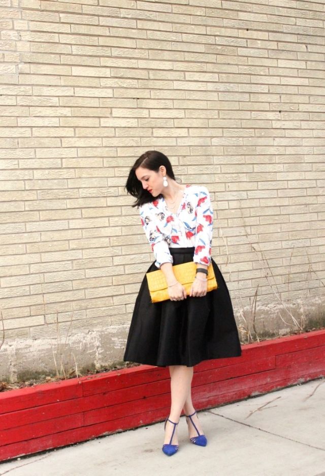 افكار للبس ال midi skirt 27