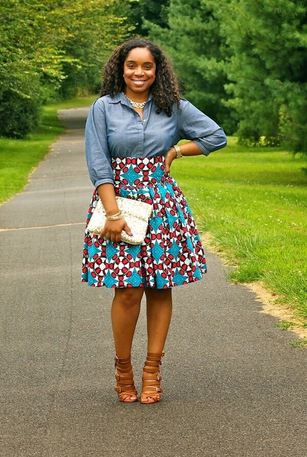 افكار للبس ال midi skirt 29