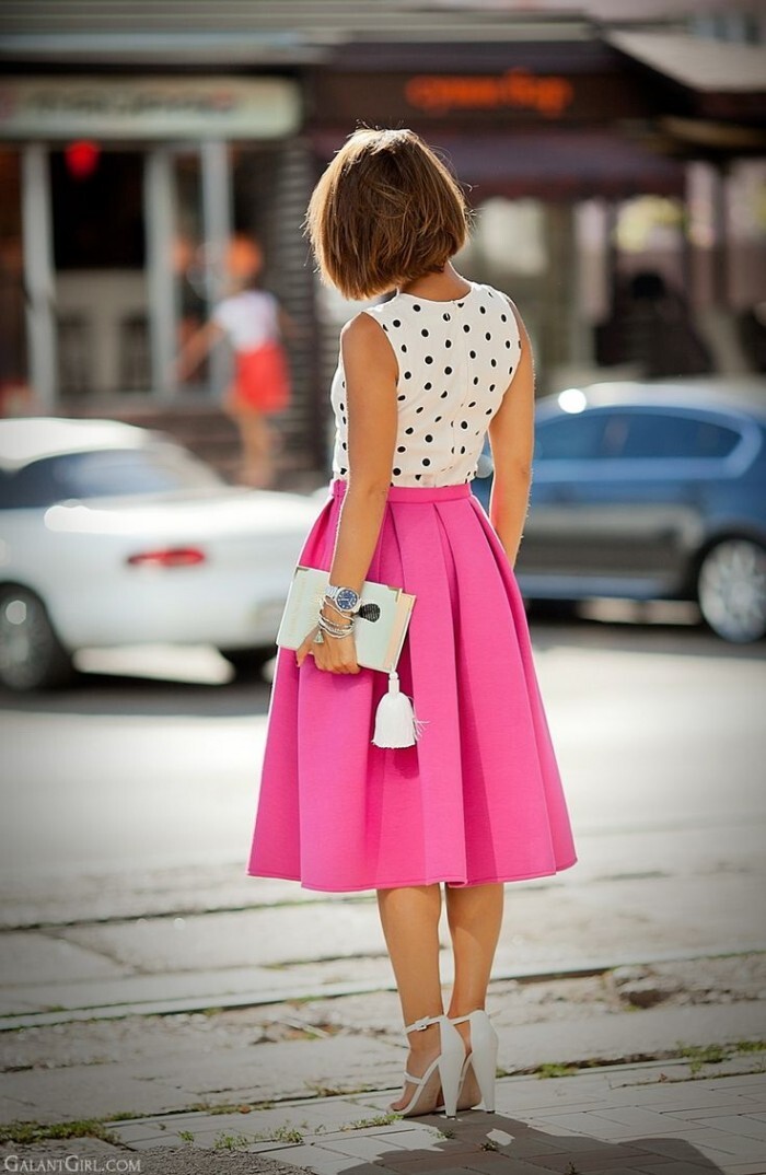 افكار للبس ال midi skirt 31