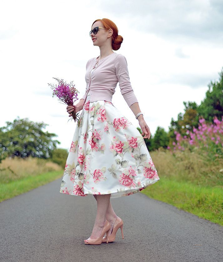 افكار للبس ال midi skirt 33