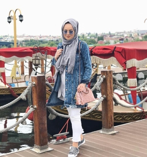 white jeans with hijab 11