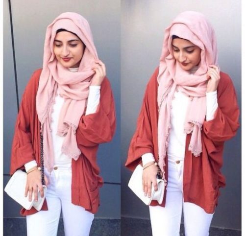 white jeans with hijab 3