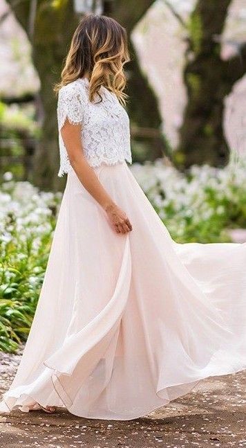 افكار للبس البلوزة الدانتيل 46