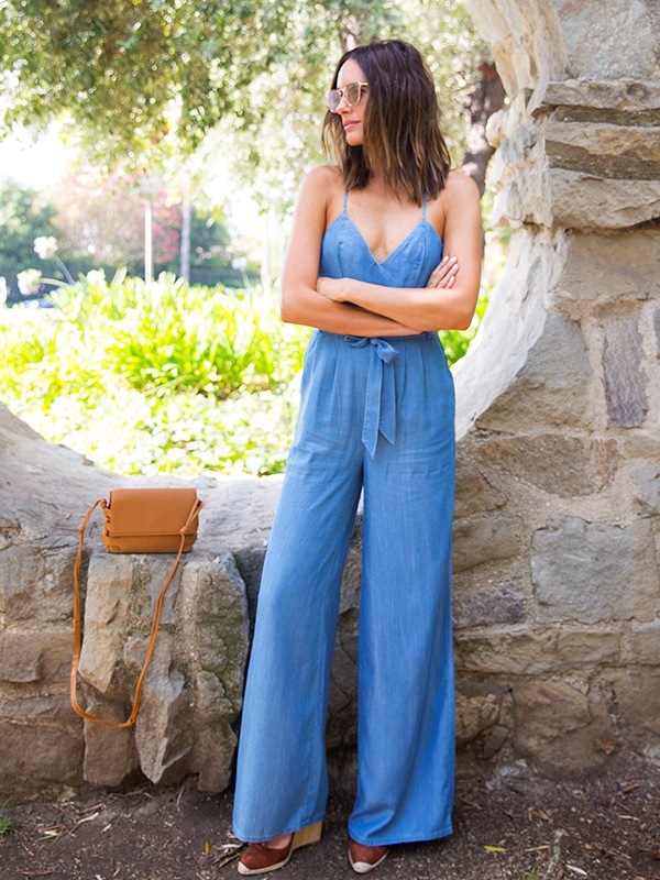 1 breezy chic chambray jumpsuit