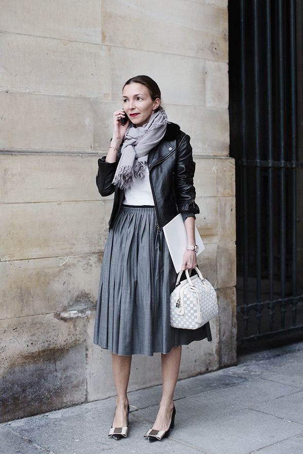 layered neutral outfit