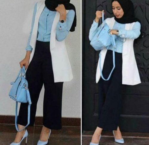 smart casual hijab outfit
