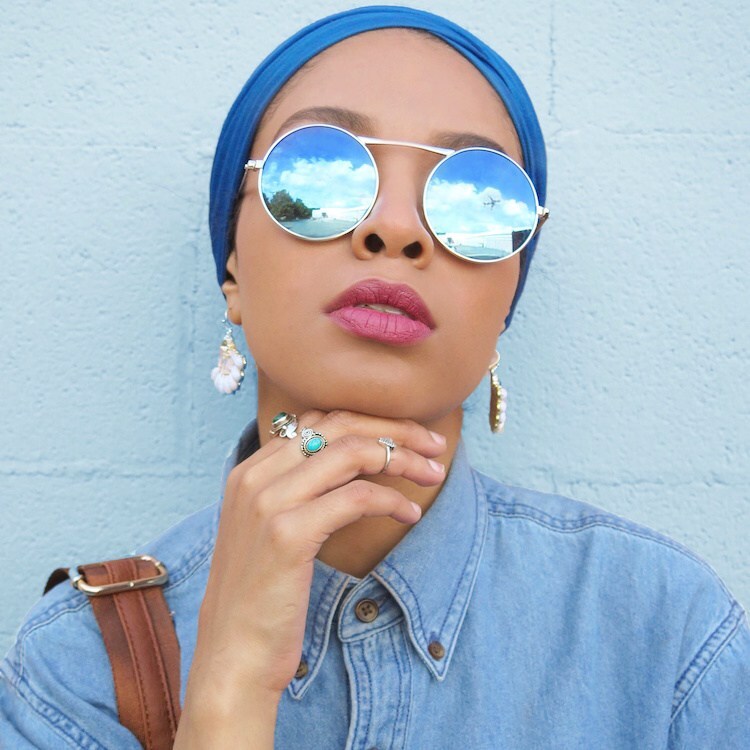 ازاي تلبسي نضارة الشمس مع الحجاب 20
