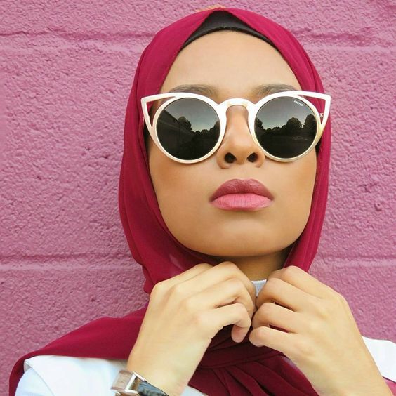 ازاي تلبسي نضارة الشمس مع الحجاب 23