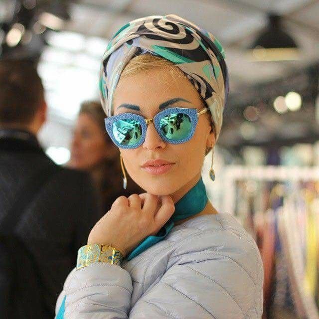 ازاي تلبسي نضارة الشمس مع الحجاب 24