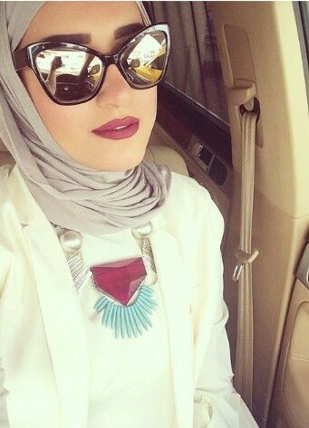 ازاي تلبسي نضارة الشمس مع الحجاب 28