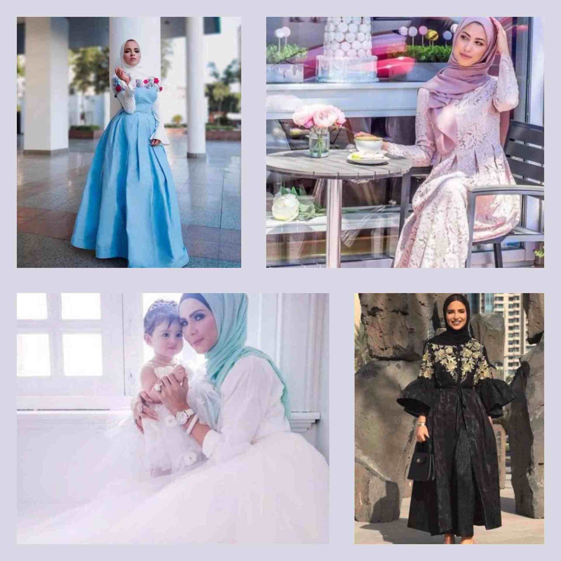 افكار looks سواريه للمحجبات hijab soiree outfits
